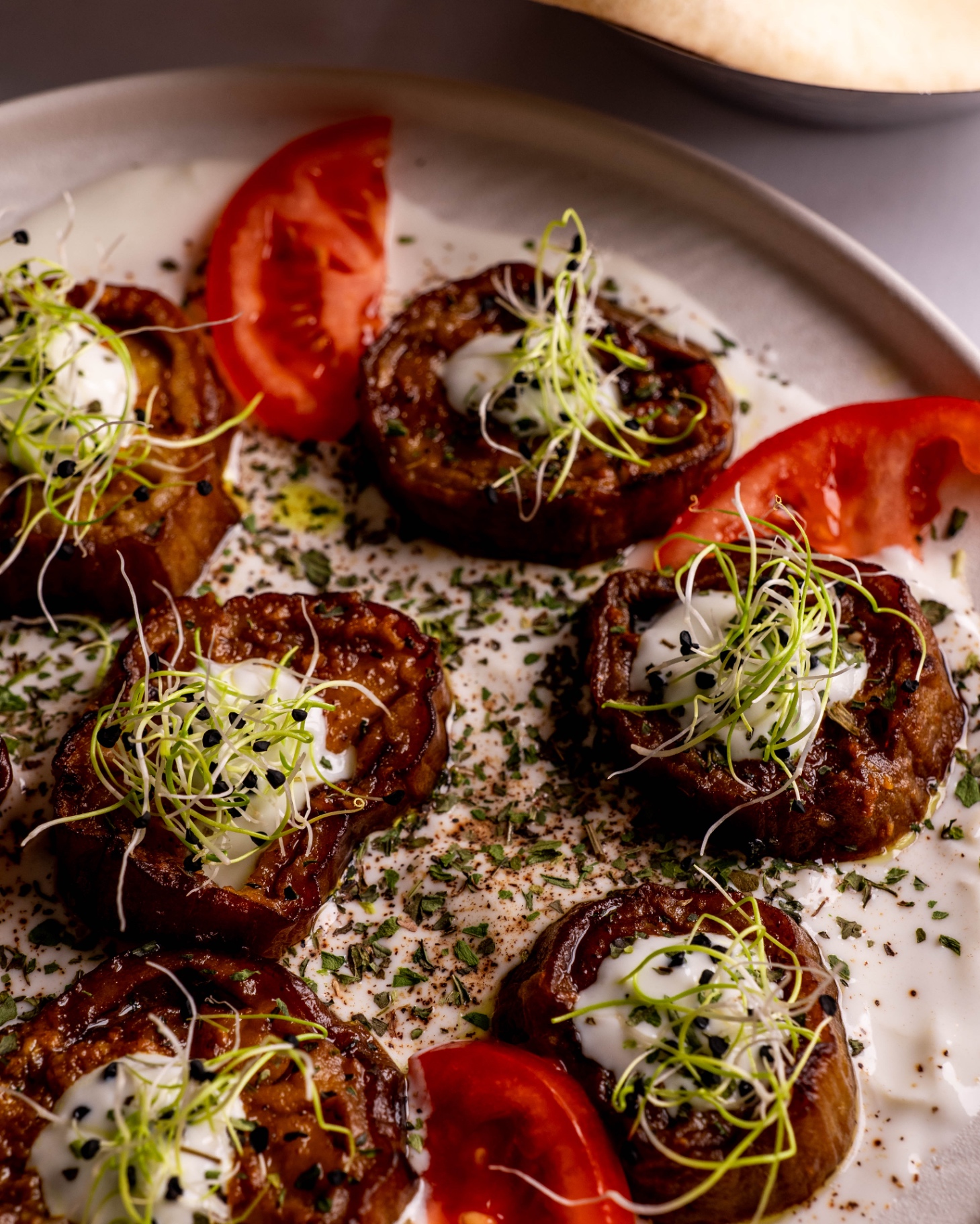Roasted eggplant